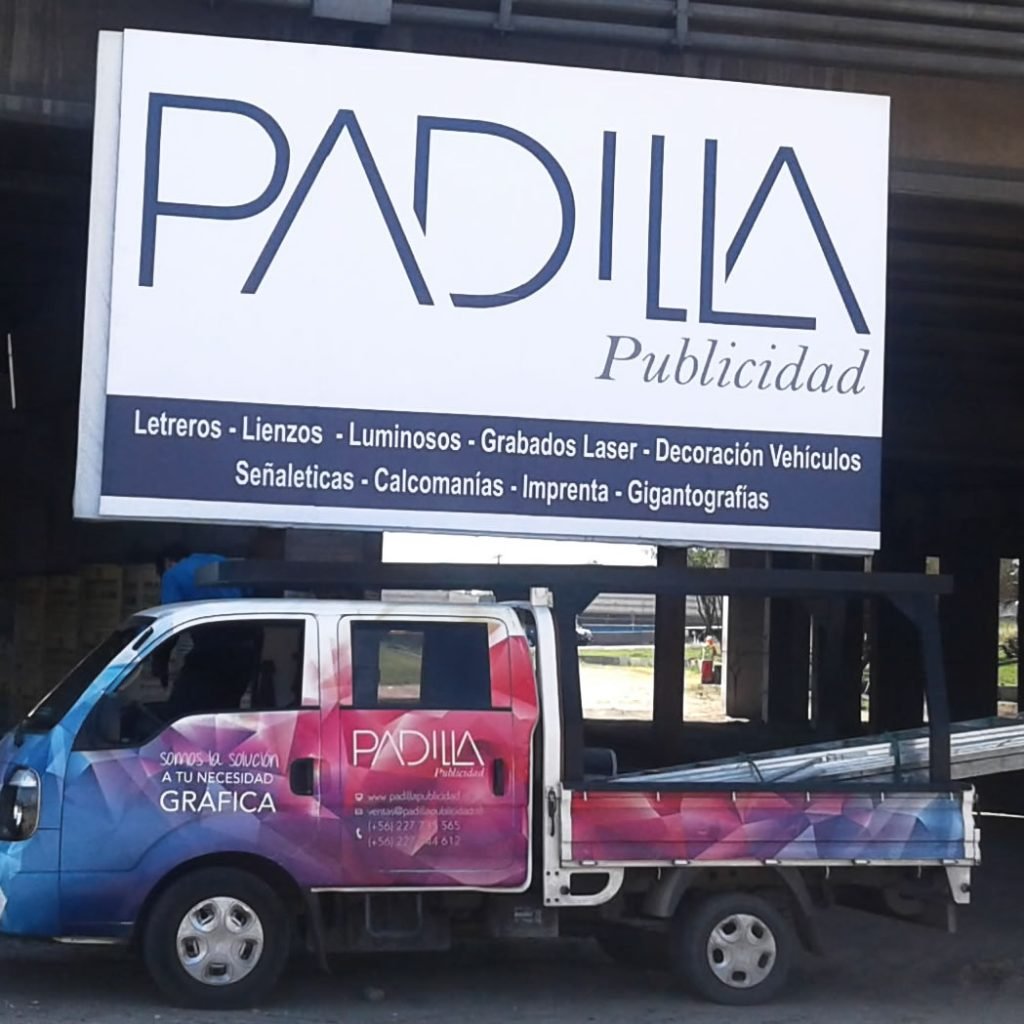 Letreros enmarcados adosados a pared (SKU:0508) - Padilla Publicidad